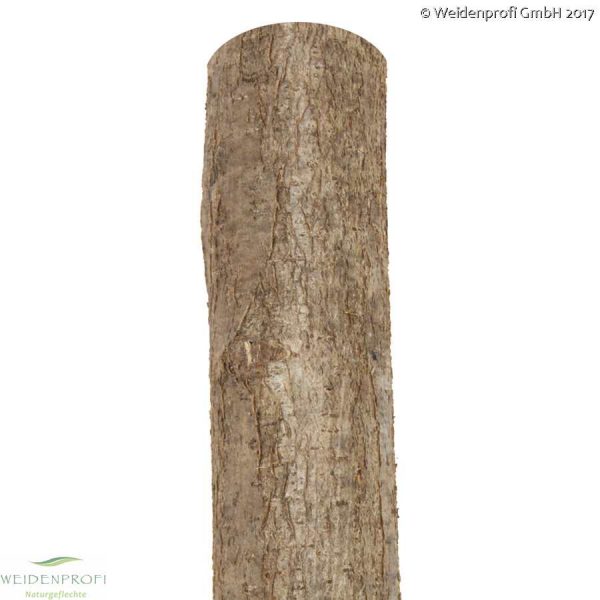 Holzpfosten Hasel rund, naturbelassen, ungespitzt Ø 6-10 cm  x  200 cm
