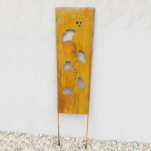 Gartendeko Schild, Motiv Ginko, 120 cm